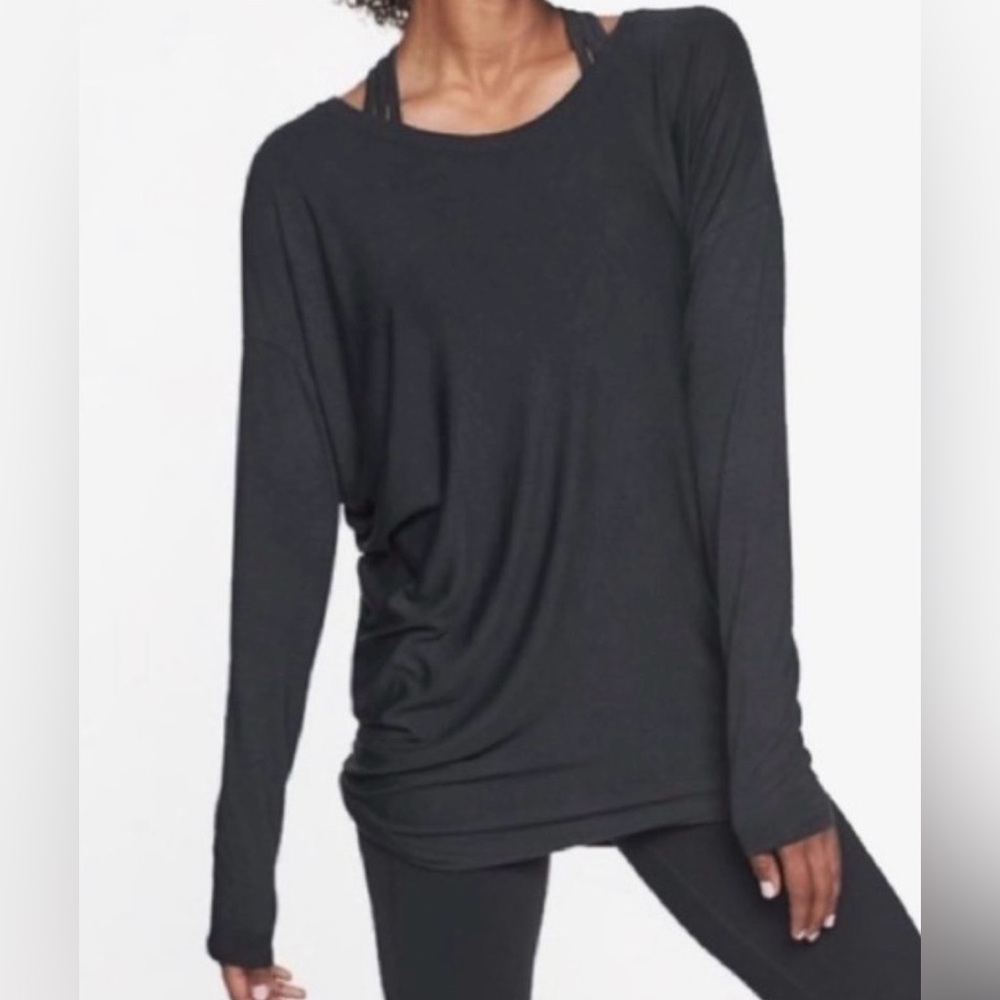 Athleta Threadlight Asymmetrical Relaxed Long Sle… - image 1